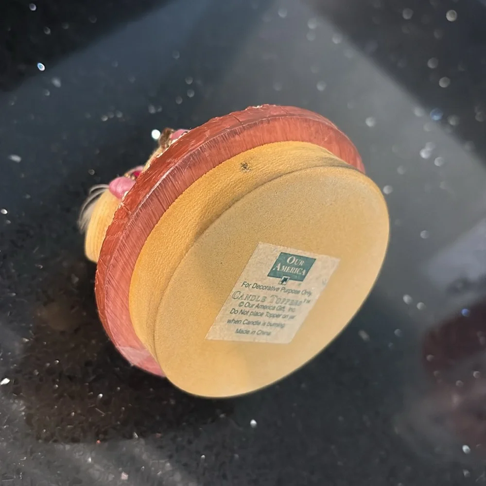 Vintage Yankee Candle Victorian Shabby Chic Hat, Gloves, Feminine Candle Topper - Picture 10 of 10